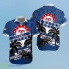 Texas Rangers Hawaiian Shirt MLB Black Palm Trees And Team Logo 3D Product Photo 1