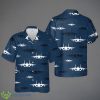 US Navy F-14A Tomcat Silhouette Hawaiian Shirt Product Photo 1