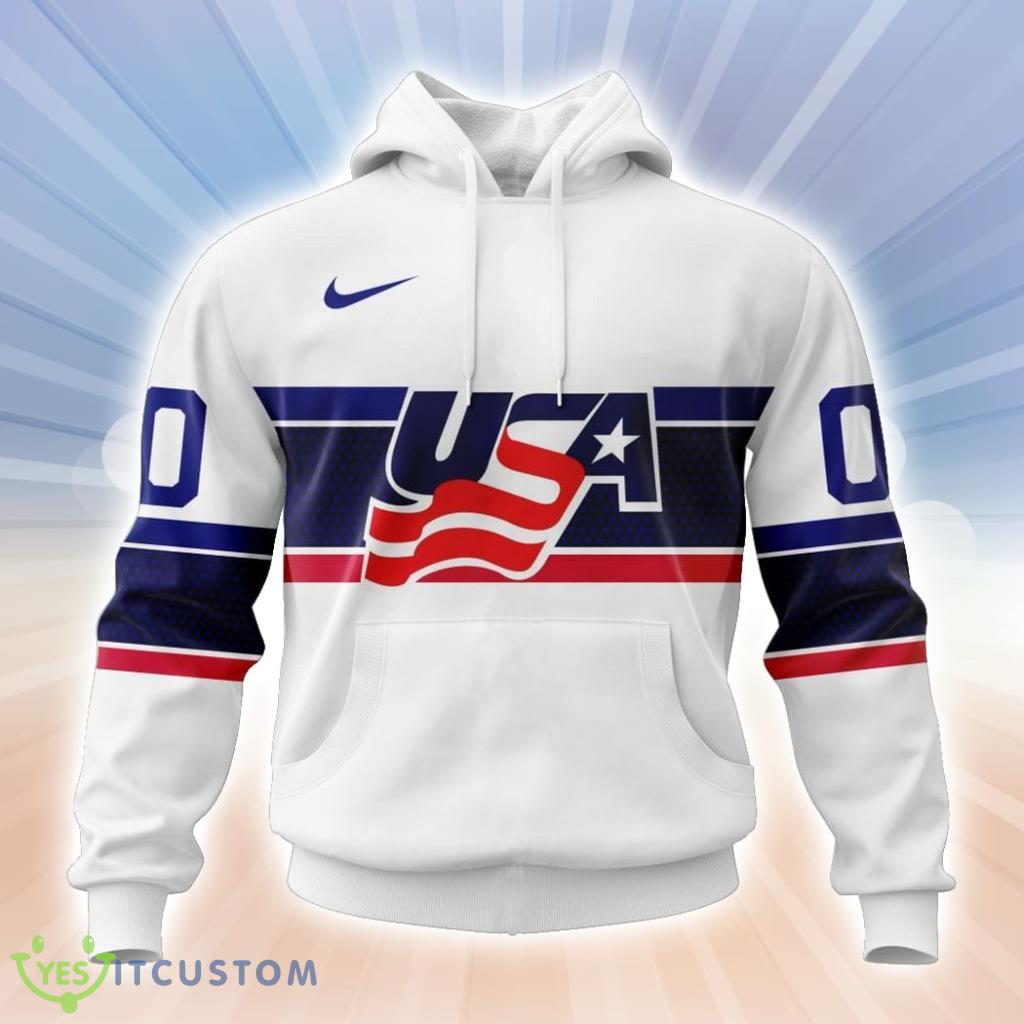 Usa Hockey Home Personalized Kits Hoodie 3D All Over Print Classic Style Best Gift 2 Usa Hockey Home Personalized Kits Hoodie 3D All Over Print Classic Style Best Gift Product Photo 1