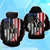 Vanderbilt Commodores NCAA US Flag 3D Hoodie For Men Women Product Photo 1