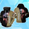 Vanderbilt Commodores NCAA US Flag Skull 3D Hoodie For Men Women Product Photo 1
