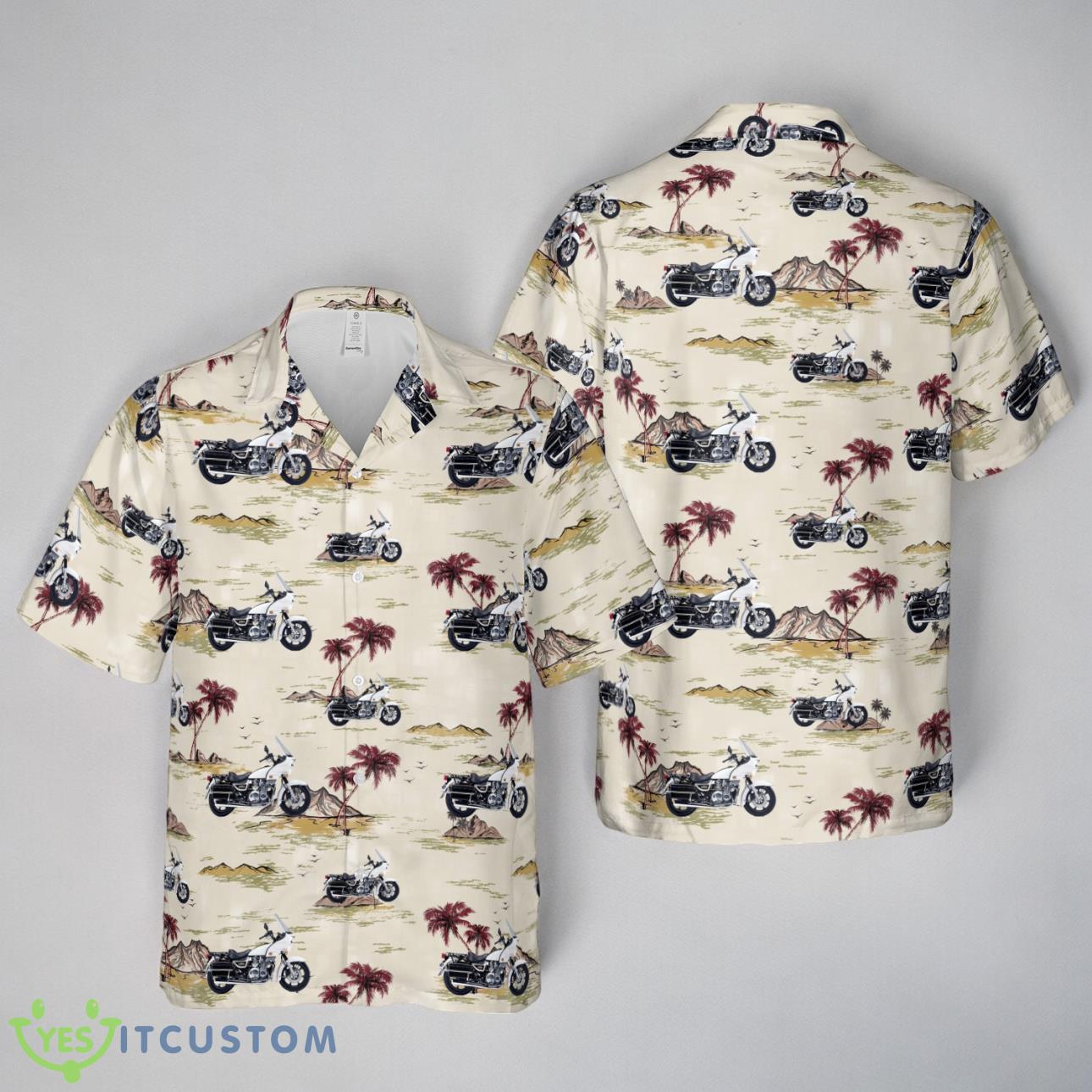 Vintage Kawasaki KZ1000 Police Motorcycle Hawaiian Shirt 2 Vintage Kawasaki KZ1000 Police Motorcycle Hawaiian Shirt Product Photo 1