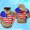 Virginia Tech Hokies NCAA US Flag Camo Veteran 3D Hoodie For Men Women Product Photo 1