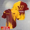Washington Commanders Personalized Name 3D Baseball Jersey Shirt Gift For Sport Season Product Photo 1