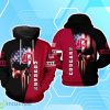 Washington State Cougars NCAA US Flag Skull 3D Hoodie For Men Women Product Photo 1