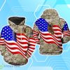 Wyoming Cowboys NCAA US Flag Camo Veteran 3D Hoodie For Men Women Product Photo 1