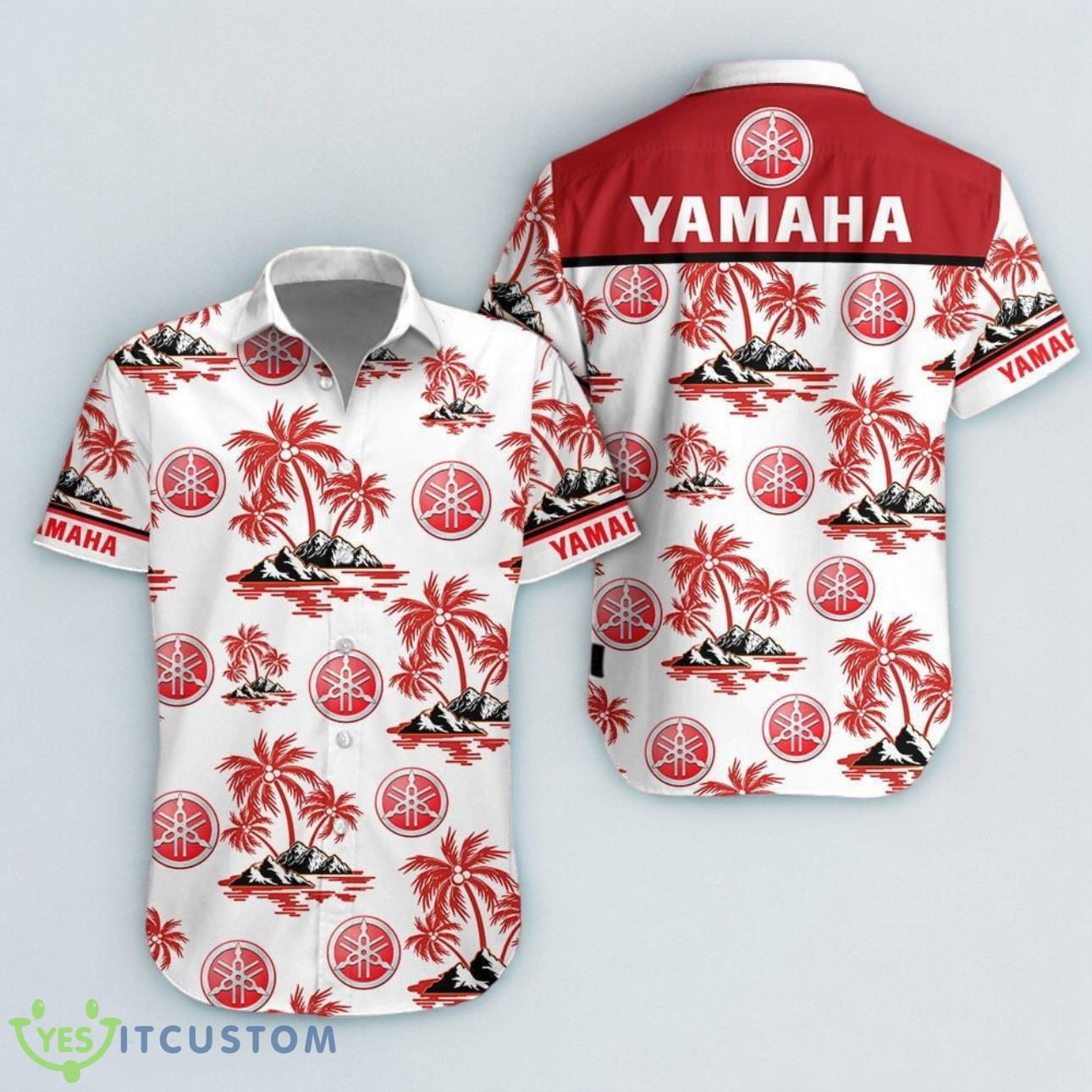Yamaha Motor Hawaiian Shirt Island Palm Trees And Logo 3D For Men Women 2 Yamaha Motor Hawaiian Shirt Island Palm Trees And Logo 3D For Men Women Product Photo 1