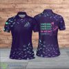 Addicted I Hate Golf Gradient Flamingo Custom Halloween Golf For Women Polo Shirt Product Photo 1