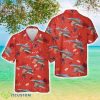 Alabama National Guard's Red Tail livery F-16 Falcon and CAF Red Tail P-51C 'By Request' Hawaiian Shirt 3D Printed Button Shirt Product Photo 1