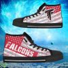 Atlanta Falcons Custom America Flag Italic Vintage Style High Top Shoes Product Photo 1