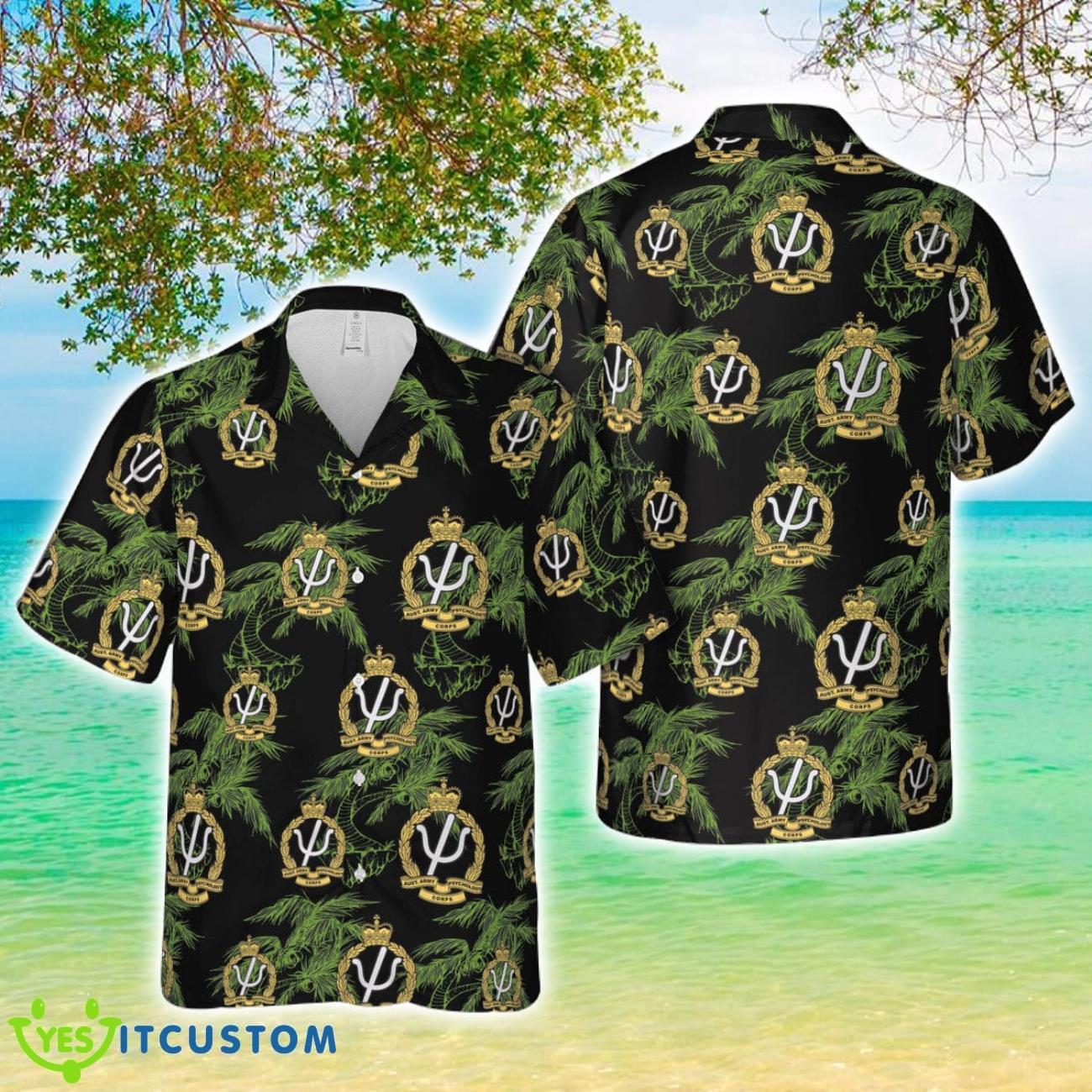 Australian Army Psychology Corps (AA Psych Corps) Hawaiian Shirt Cute Summer Gift 2 Australian Army Psychology Corps (AA Psych Corps) Hawaiian Shirt Cute Summer Gift Product Photo 1