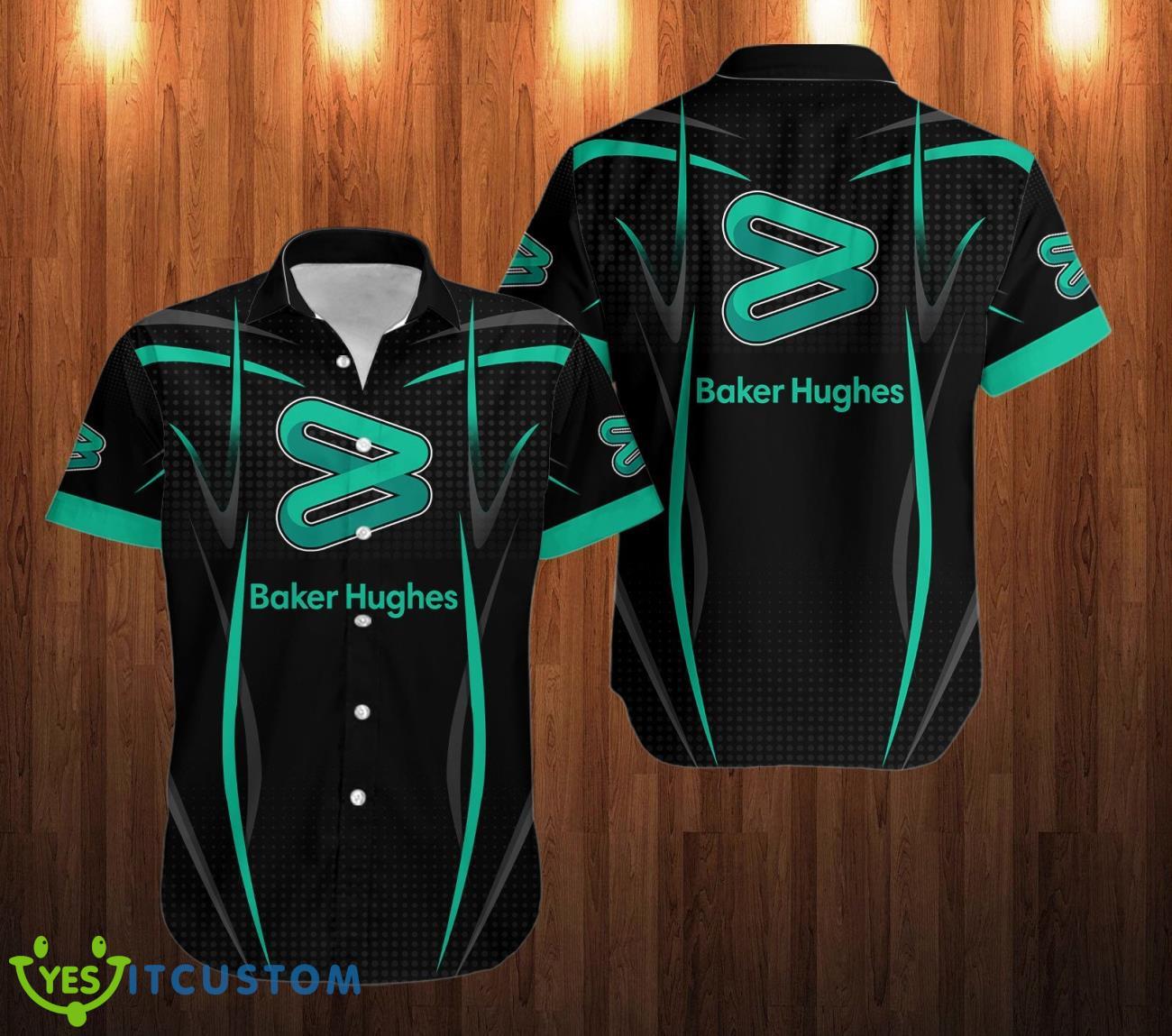 baker hughes Logo Hawaii Shirt Black Shirt 2 baker hughes Logo Hawaii Shirt Black Shirt Product Photo 1