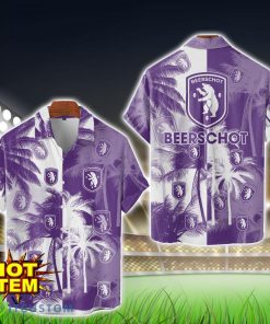 Beerschot VA Hawaii Shirt All Over Printed Logo And Coconut Pattern Hawaiian Shirt Product Photo 1
