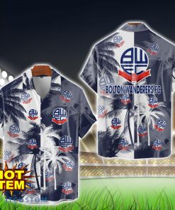 Bolton Wanderers Hawaii Shirt All Over Printed Logo And Coconut Pattern Hawaiian Shirt Product Photo 1