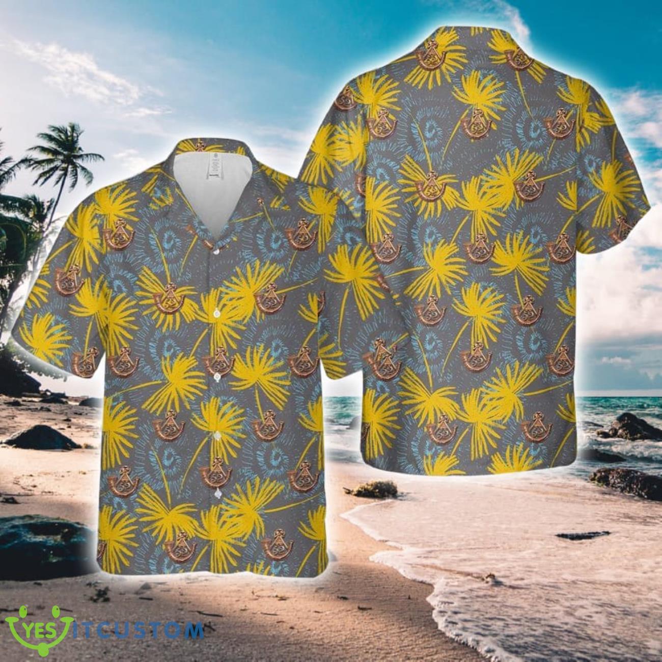 British Army 52nd (Oxfordshire) Regiment of Foot Light Infantry Beach Hawaiian Shirt 2 British Army 52nd (Oxfordshire) Regiment of Foot Light Infantry Beach Hawaiian Shirt Product Photo 1