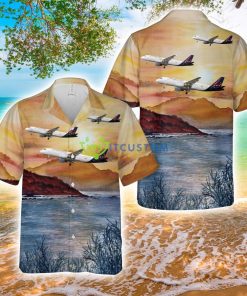Brussels Airlines Airbus A320-214 AOP Hawaiian Shirt Product Photo 1