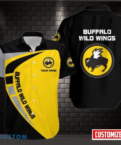 BUFFALO WILD WINGS Logo 3D Printing Hawaiian Shirt Personalized Name Product Photo 1