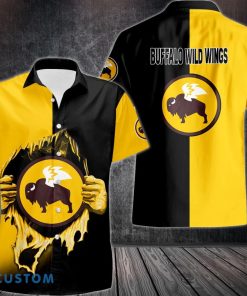 BUFFALO WILD WINGS Short Sleeve Shirt Logo Brand Hawaiian Shirt Limited Designs For Fans Product Photo 1