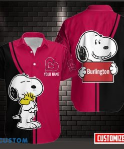 Burlington 3D Hawaiian Shirt Unique Gift For Summer Snoopy Custom Name Shirt Product Photo 1