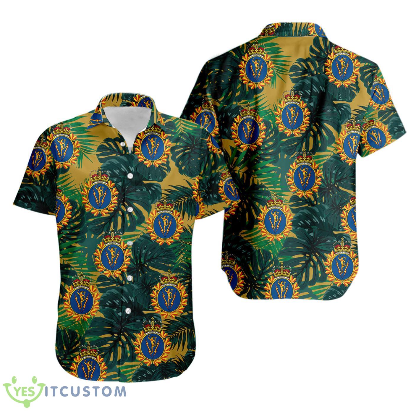 Canadian Armed Forces Communications And Electronics Branch Hawaiian Shirt 2 Canadian Armed Forces Communications And Electronics Branch Hawaiian Shirt Product Photo 1