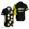 Caro Pattern SUBWAY Logo Personalized Hawaiian Shirt Product Photo 1