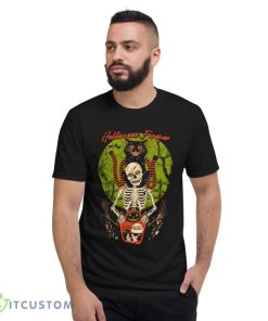 Cat And Skeleton Halloween Forever T Shirt Product Photo 3