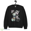 Cat Jack Skellington And Sally Skull Art Happy Halloween T Shirt Product Photo 1