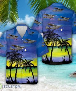 Cessna L-19 Bird Dog Beach Hawaiian Shirt Product Photo 1