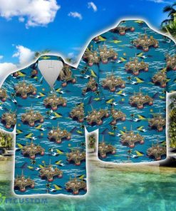 Chevron Offshore Drilling Rig Beach Hawaiian Shirt Product Photo 1