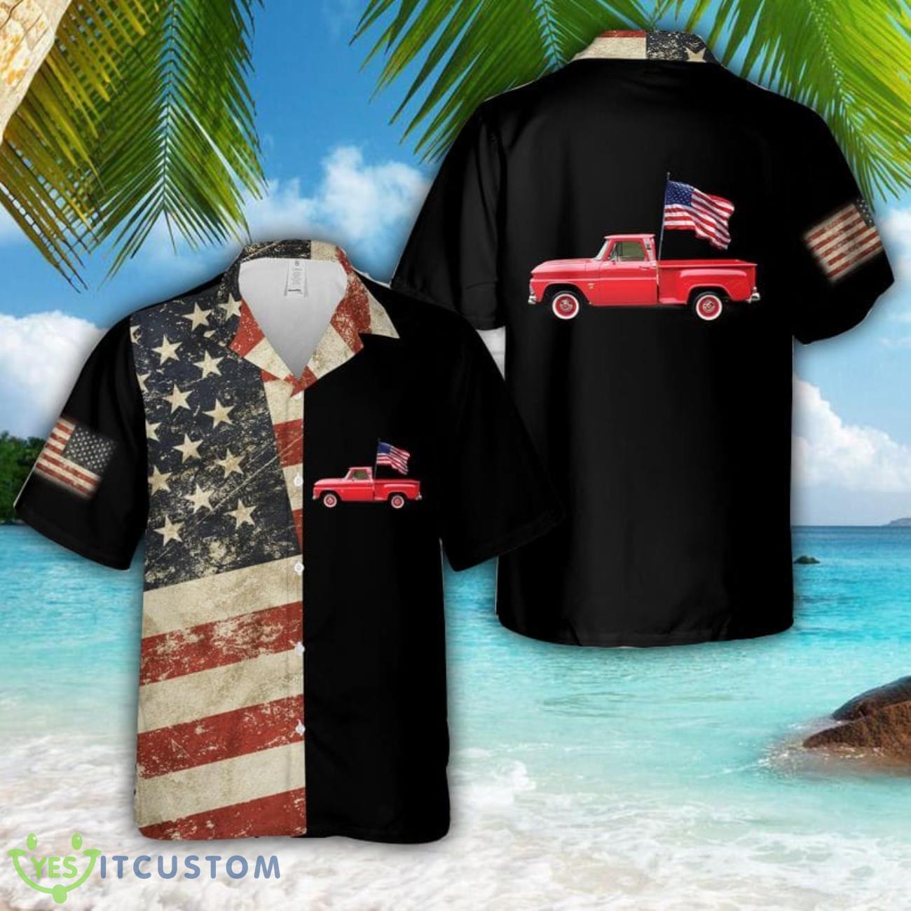 Chevy 1964 C10, 4th Of July Beach Hawaiian Shirt 2 Chevy 1964 C10, 4th Of July Beach Hawaiian Shirt Product Photo 1