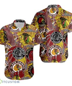 Chicago Blackhawks Retro NHL 3D Hawaiian Shirt Product Photo 1