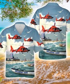 Coast Guard Air Station Atlantic City MH-65D Dolphin Summer Hawaiian Shirt Product Photo 1