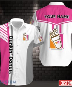 Custom Name 3D All Over Printed Dunkin’ Donuts Lover Shirt 3D Hawaiian Shirt For Men And Women Gift Product Photo 1