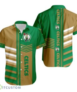 Custom Name NBA Boston Celtics Exotic Logo Aloha Hawaiian Shirt Product Photo 1