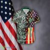 Custom Name NCAA South Florida Bulls Hawaiian Shirt Flag USA Vintage Flower AOP Gift Summer - NCAA South Florida Bulls 3D Hawaiian Shirt Flag USA Flower Style 1