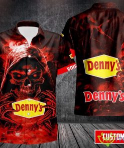 Denny's Short Sleeve Button Hawaii Shirt Limited Edition Custom Name Product Photo 1