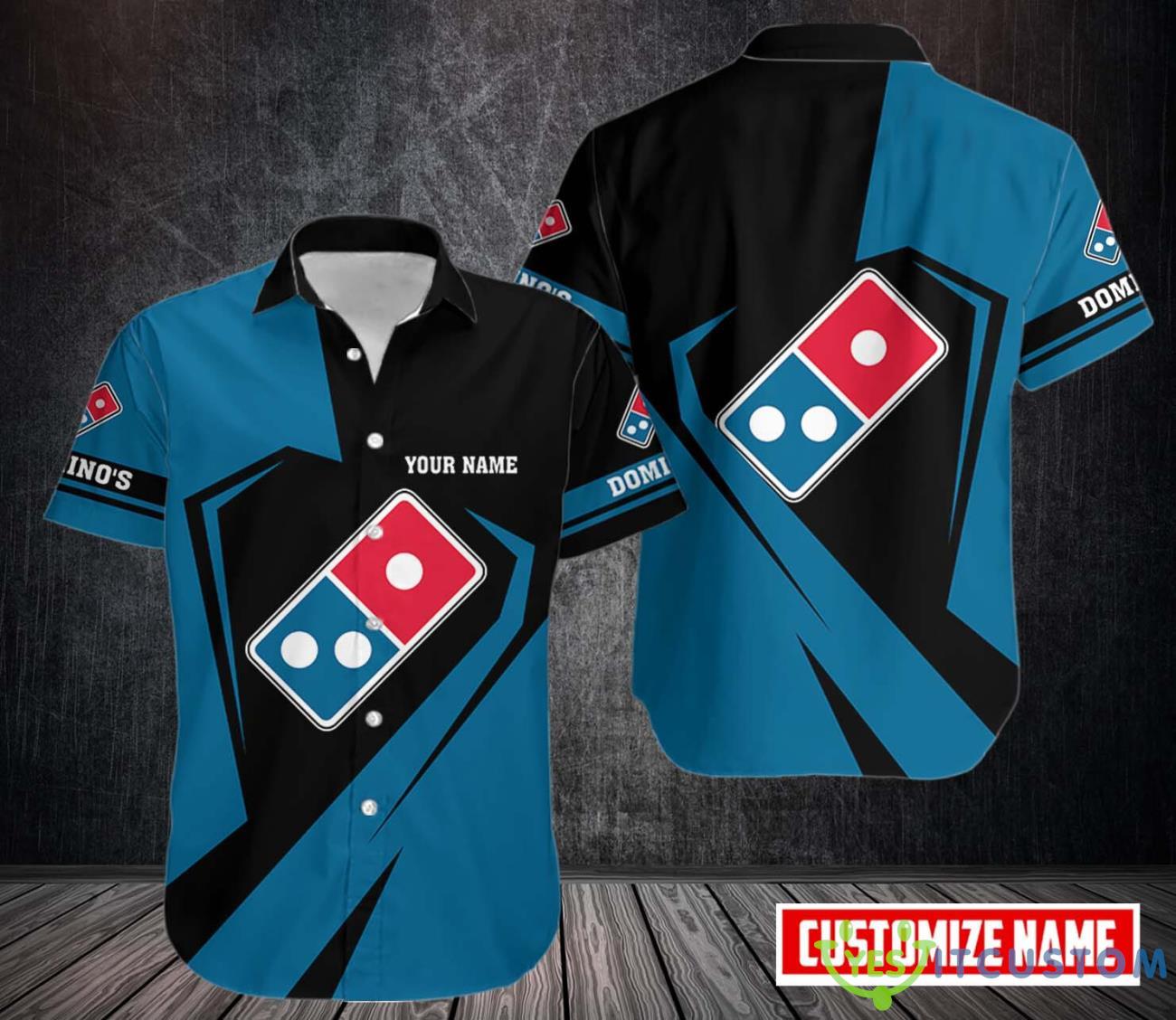 Domino's Pizza Hawaii Shirt Classic Button Shirt Custom Name 2 dominos pizza hawaii shirt classic button shirt custom name