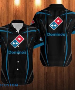 domino's pizza Logo Hawaii Shirt Black Shirt Product Photo 1