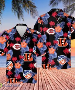 FC Cincinnati Cincinnati Kings Cincinnati Reds Cincinnati Bengals Hawaii Shirt Product Photo 1