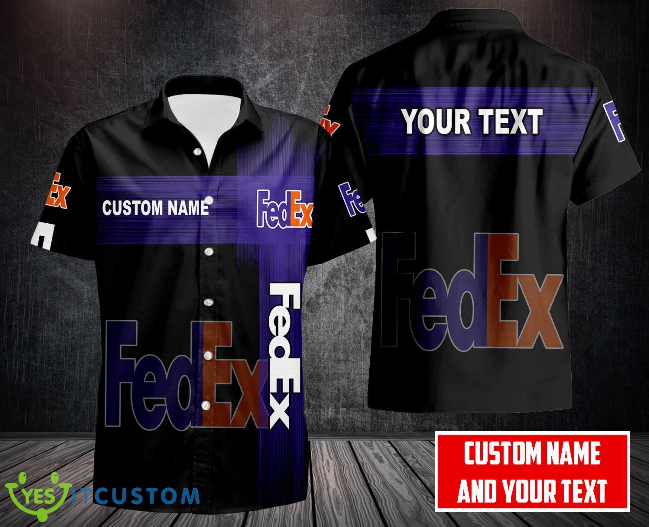 FEDEX 3D Printing Hawaii Shirt Button Shirt Custom Name 2 FEDEX 3D Printing Hawaii Shirt Button Shirt Custom Name Product Photo 1