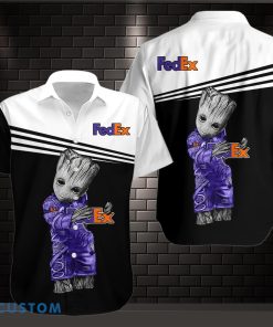 FedEx Beach Hawaiian Shirt Baby Groot Shirt Product Photo 1