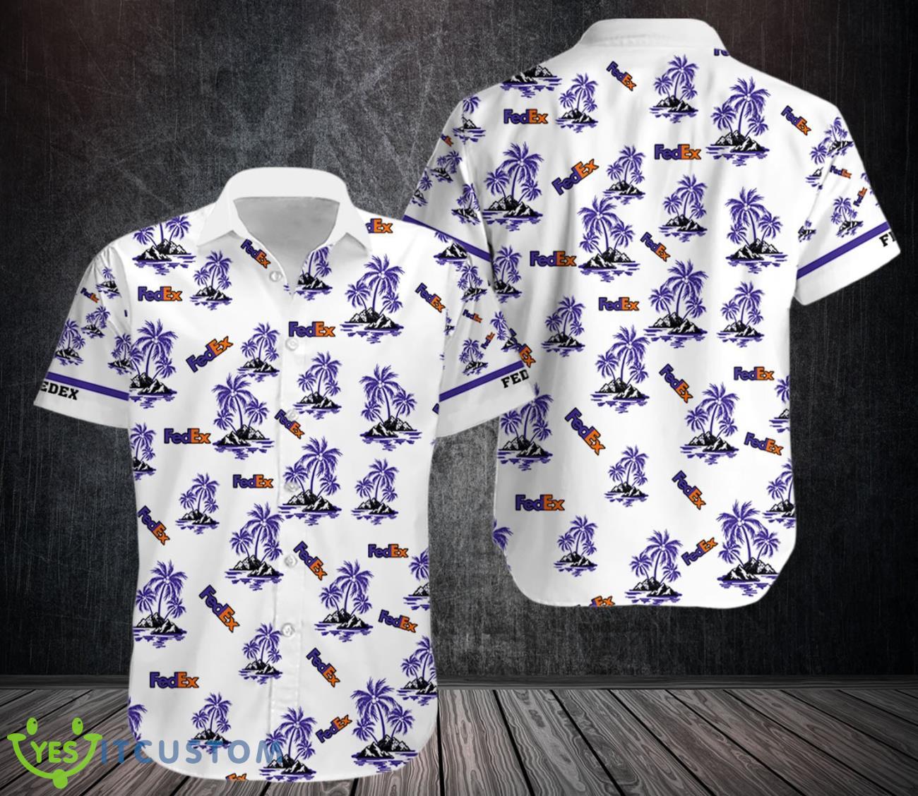 fedex Hawaiian Shirt Button Beach Shirt 2 fedex Hawaiian Shirt Button Beach Shirt Product Photo 1