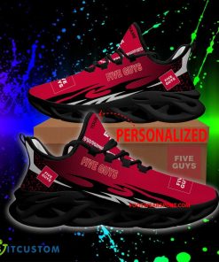 Five Guys Max Soul Shoes Pattern New Chunky Sneaker Artistry Custom Name - Five Guys Max Soul Shoes Personlized Photo 1