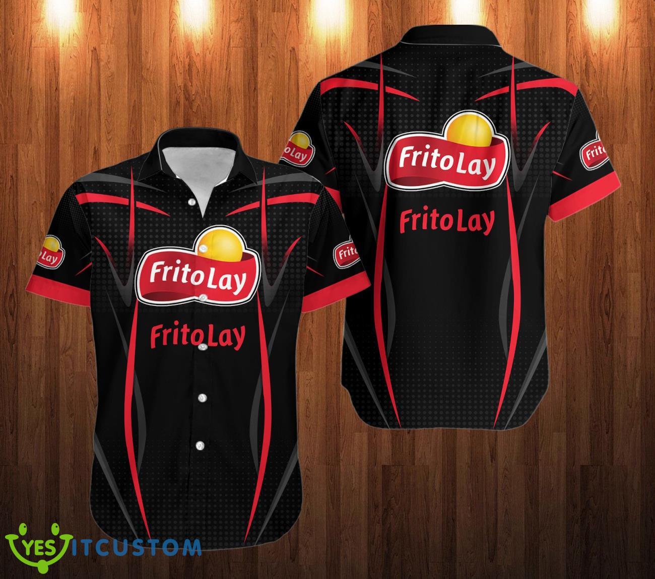 frito-lay Logo Hawaii Shirt Black Shirt 2 frito-lay Logo Hawaii Shirt Black Shirt Product Photo 1