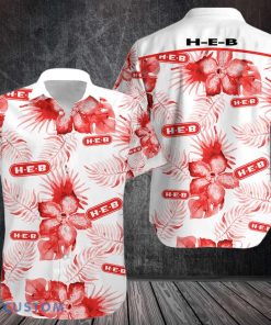 H-E-B Hawaii Shirt Big Flower Tropical Hawaiian Shirt Product Photo 1