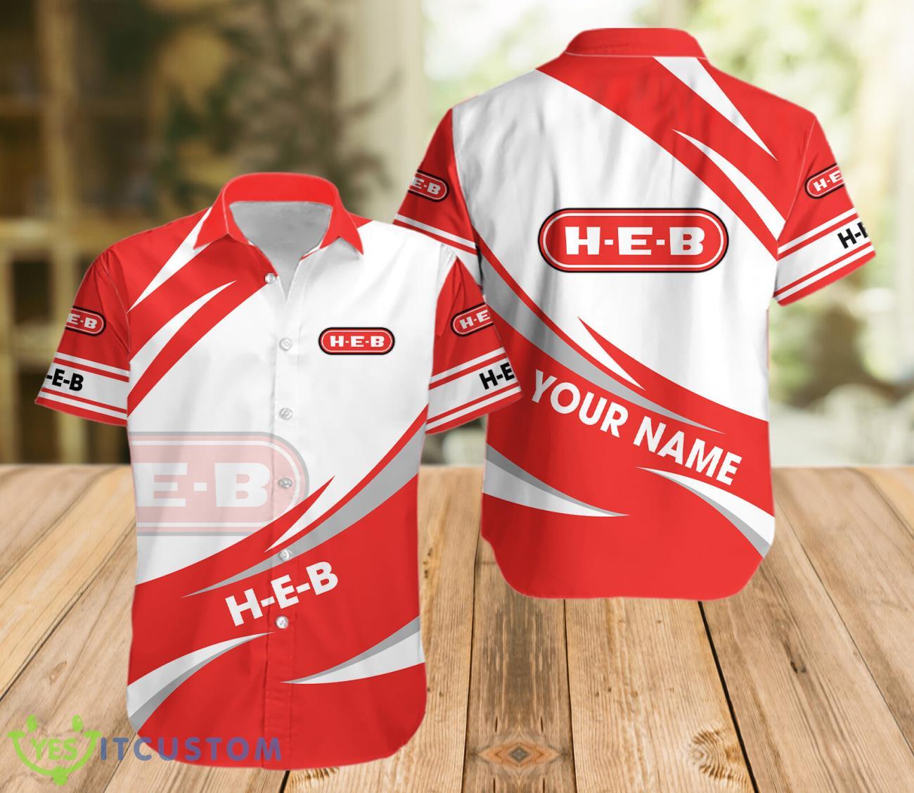 H-E-B Hawaiian Shirt Button Beach Shirt 2 H-E-B Hawaiian Shirt Button Beach Shirt Product Photo 1