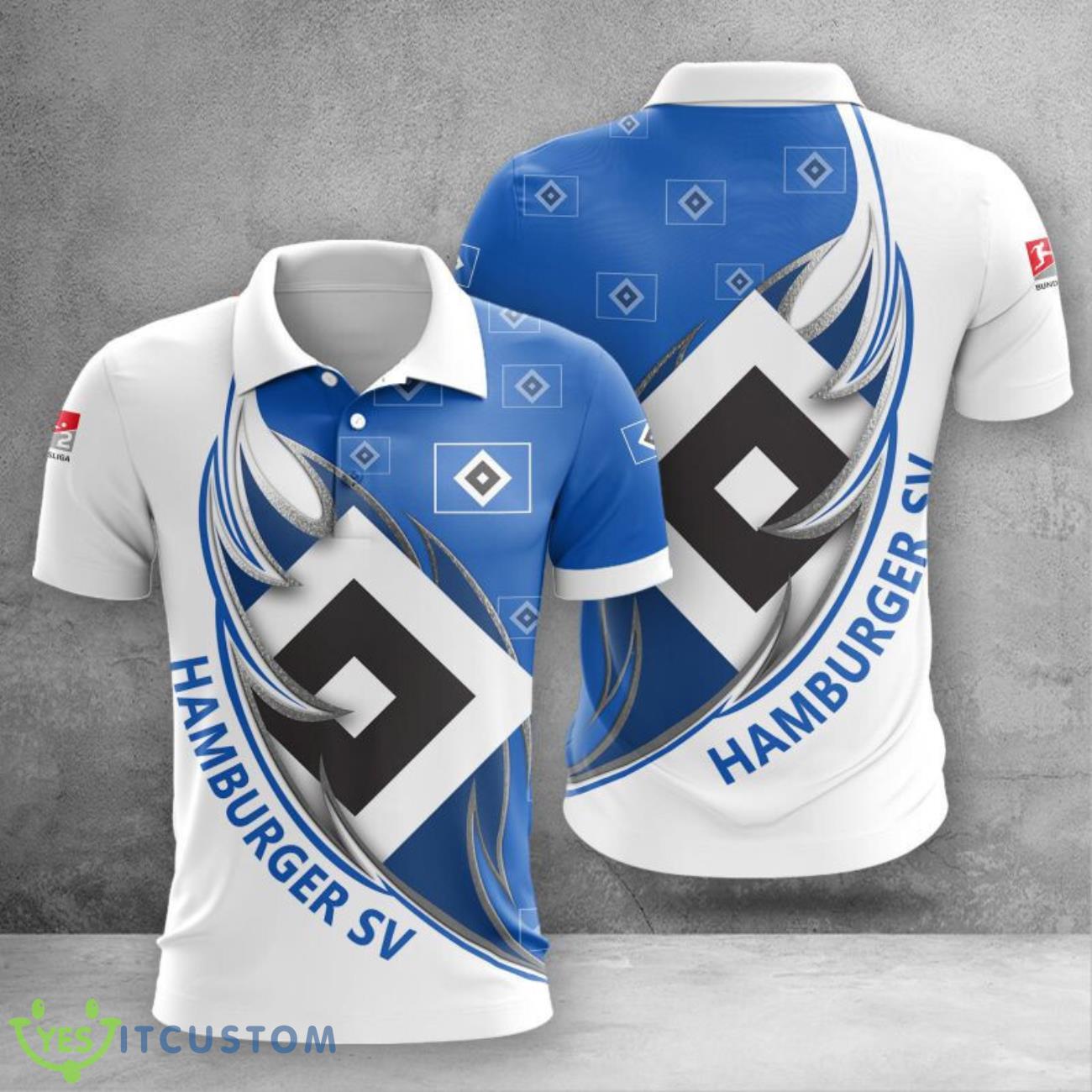 Hamburger SV Team Logo 3D Polo Shirt All Printed 3 Hamburger SV Team Logo 3D Polo Shirt All Printed Product Photo 1