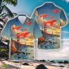 Hawker Siddeley Harrier GR.1, aircraft XV 764 of the Red Arrows Royal Air Force Aerobatic Team Hawaiian Shirt Men Women Beach Shirt Product Photo 1