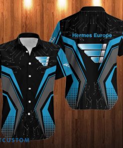 Hermes Europe AOP Hawaiian Shirt All Over Printed Button Shirt Product Photo 1