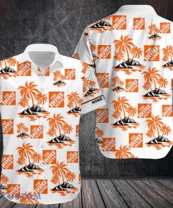 home depot Hawaiian Shirt Button Beach Shirt Product Photo 1